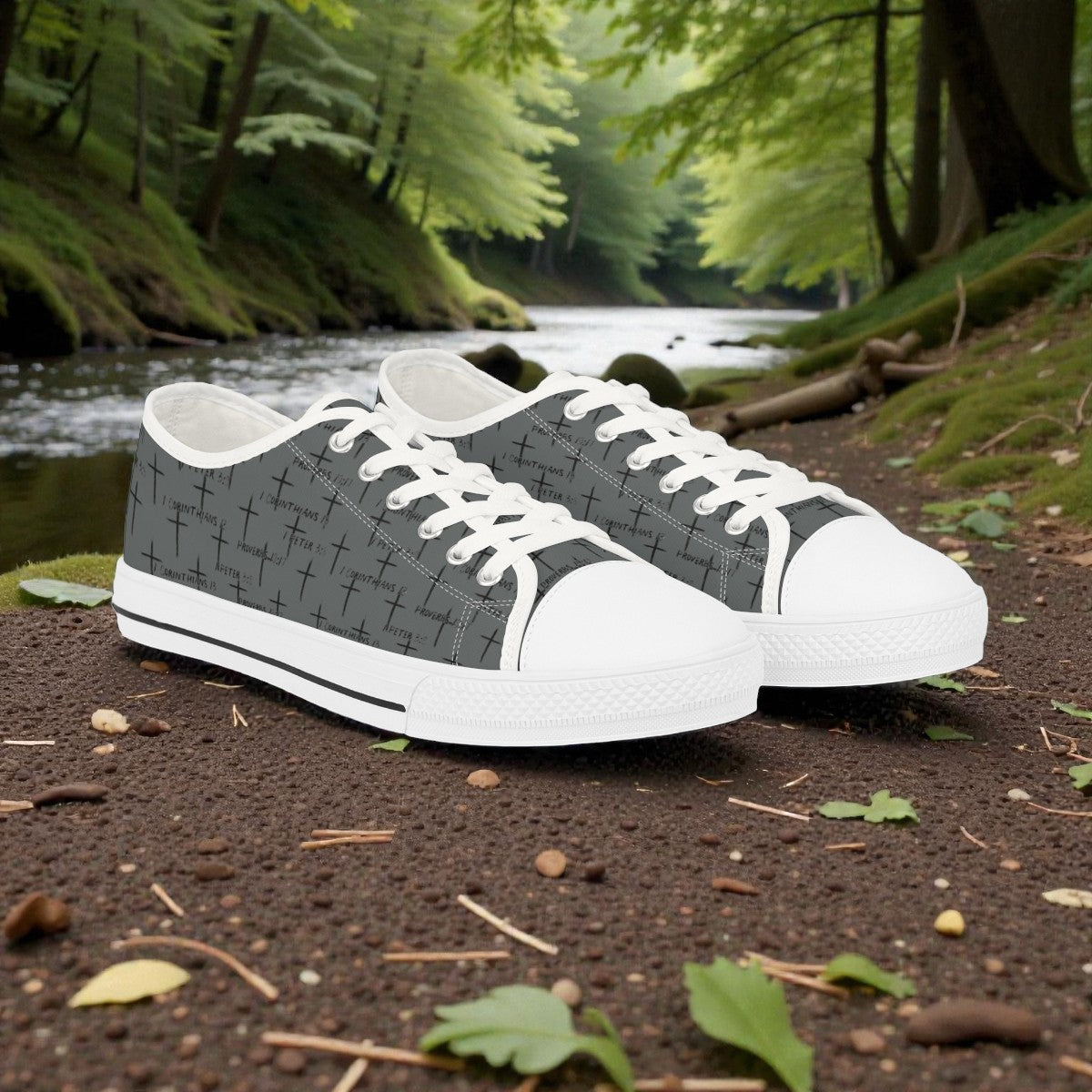 FaithWalks Men's Faith-Inspired Cross Sneakers