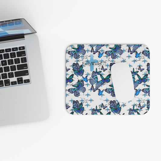 FaithWalks Butterflies and Crosses Mouse Pad